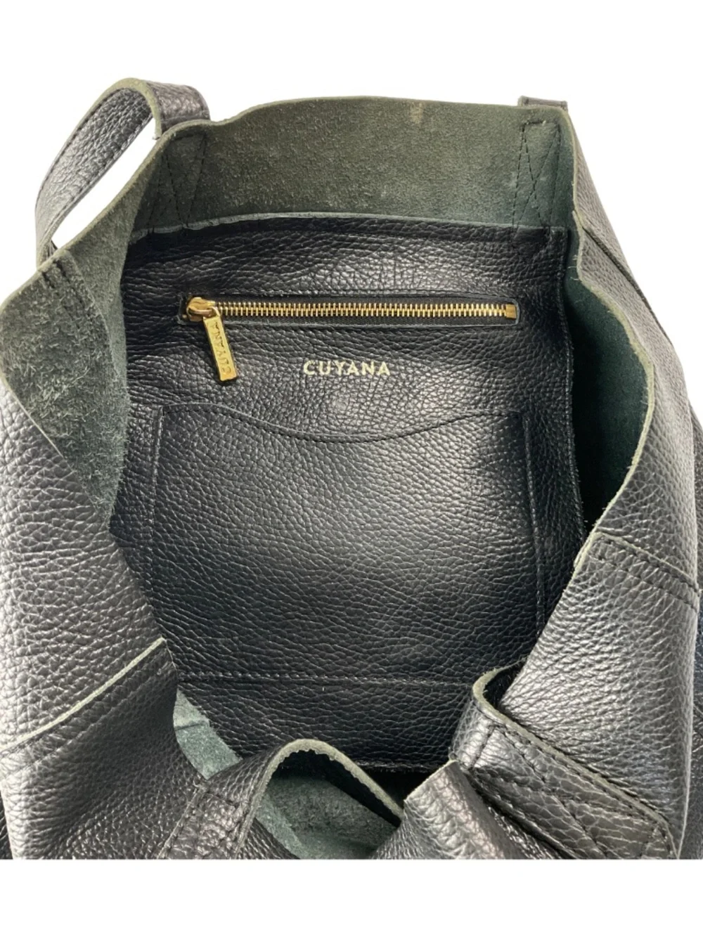 Black Leather Tote Bag - Classic Women's Carryall